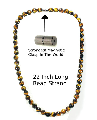 Mens Tiger Eye Necklace