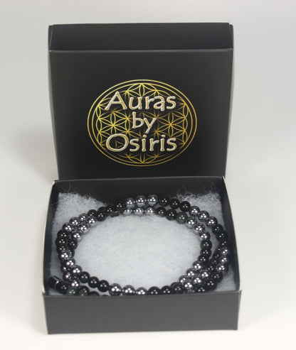 Obsidian & Noble Elite Shungite Necklace – Handmade EMF & Empath Protection Crystal Jewelry for Men & Women