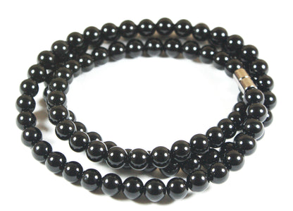 Auras by Osiris Black Onyx Necklace 🖤 | 8mm Medium Beads | Self-Awareness, Centering & True Self Shield